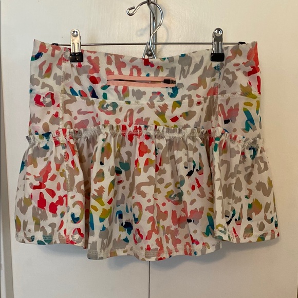 Colorful Patterned Women's Skort - Picture 3 of 4